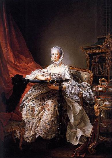 Portrait of Madame de Pompadour at her Tambour Frame, Francois-Hubert Drouais